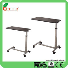 rolling bed table with castors